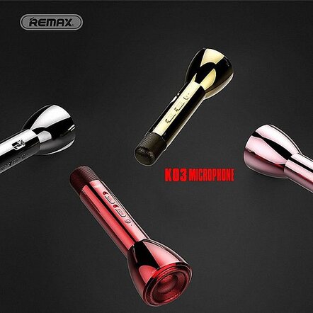 Караоке микрофон-колонка Remax RMK-K03 (AUX, Bluetooth, KTV)